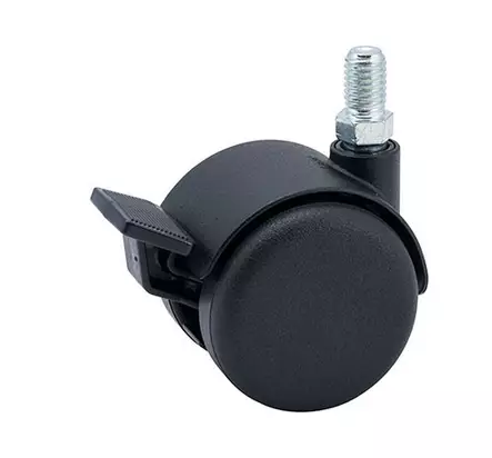 50 mm kaksoiskÃ¤Ã¤ntÃ¶pyÃ¶rÃ¤ jarrulla M10 - Kuljetuspyörät ja kalustepyörät - G05081250 - 2