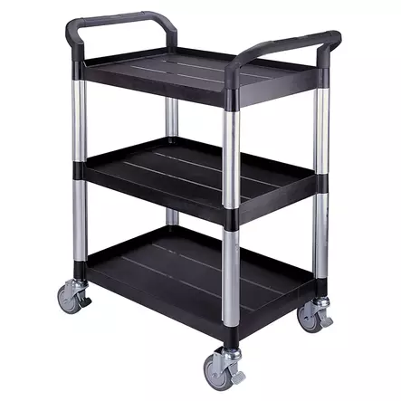 Matador Hyllyvaunu 850/III Alumiinirunko – 3 Tasoa, 100mm Pyörät, 250 kg - Hyllyvaunut - 12480 - 1