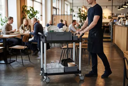 Matador Hyllyvaunu RTHS 850/II Alumiinirunko – 2 Tasoa, 100mm Pyörät, 250 kg - Hyllyvaunut - N2200010 - 2