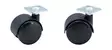 Musta JarrupyÃ¶rÃ¤ 50 mm KaksoispyÃ¶rÃ¤ Laippa â€“ Elastinen, 50 kg - Kuljetuspyörät ja kalustepyörät - G05090250 - 2