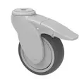 Jarrupyörä Kääntyvä Colson Vivax 100 mm Keskireikä – TPE, Kuulalaakeri, 80 kg - Kuljetuspyörät ja kalustepyörät - 00000140 - 2