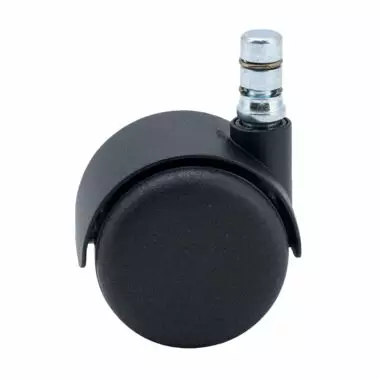 Musta KaksoispyÃ¶rÃ¤ 50 mm KÃ¤Ã¤ntyvÃ¤ 10 mm Tapilla â€“ Nylon, 50 kg - Kuljetuspyörät ja kalustepyörät - G05070250 - 2