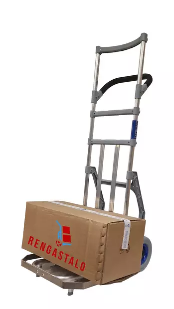 Expresso Pakettikärry / Jakelukärry – Höyhenenkevyt (9,2 kg), Taittuva Nokkalevy, 150 kg, 10v Takuu - Alumiinikärryt - 82327145GS01 - 4