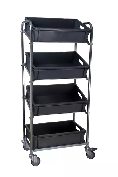 Rengastalo Laatikkohyllyvaunu RT 329i â€“ Modulaarinen Varastovaunu (150 kg) - Hyllyvaunut - 93294511 - 1