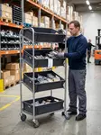 Rengastalo Laatikkohyllyvaunu RT 329i – Modulaarinen Varastovaunu (150 kg) - Hyllyvaunut - 93294511 - 2