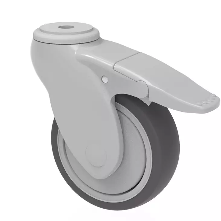 Jarrupyörä Kääntyvä Colson Vivax 125 mm Keskireikä – TPE, Kuulalaakeri, 100 kg - Kuljetuspyörät ja kalustepyörät - 00000141 - 2