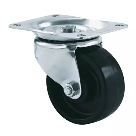 Kääntöpyörä 65 mm Laippakiinnityksellä – Rullalaakeri, 100 kg - Kuljetuspyörät ja kalustepyörät - R06530202 - 1