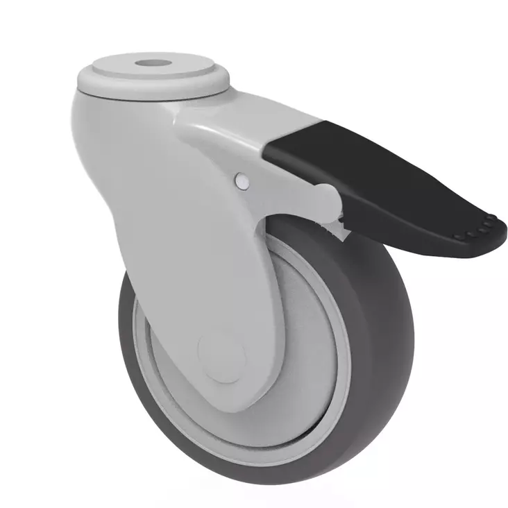 KÃ¤Ã¤ntÃ¶pyÃ¶rÃ¤ Colson Vivax 100 mm KeskireikÃ¤ â€“ TPE, Kuulalaakeri, 80 kg - Kuljetuspyörät ja kalustepyörät - 00000142 - 1