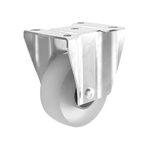 Kiintopyörä 100 mm Nylon Laippakiinnityksellä – Kantavuus 200 kg - Kuljetuspyörät ja kalustepyörät - S10040202 - 1