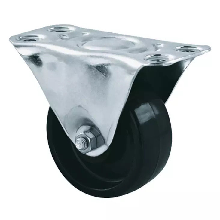 KiintopyÃ¶rÃ¤ 65 mm LaippakiinnityksellÃ¤ â€“ Rullalaakeri, 100 kg - Kuljetuspyörät ja kalustepyörät - R06540202 - 1