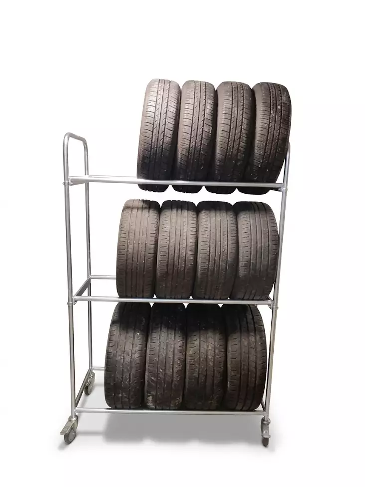 Rengastalo Rengasvaunu Autonrenkaille – Kotimainen, 250 kg, Jarrulliset Pyörät, 10v Takuu - Erikoisvaunut - 00000104 - 2