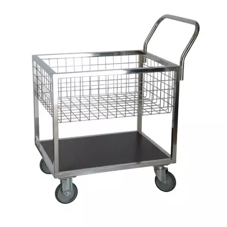 Rengastalo Hyllyvaunu RT 335/LK Kromattu Lankakorilla – Kotimainen, 100 kg, 10v Takuu - Hyllyvaunut - 93354125 - 1