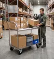 Rengastalon Keräilyvaunu / Varastovaunu RT 333P/II – Pitkä Kotimainen Laatutuote (150 kg) - Hyllyvaunut - 93334125 - 2