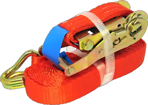 Kuormaliina 5m 750kg – 25mm Kaksiosainen Räikkäliina (SL25BK) - Kuormansidontatuotteet - 00000085 - 1