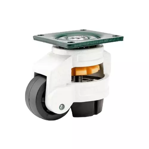 Nostopyörä 50 mm Kääntyvä Laippakiinnityksellä – Nylon, Kantavuus 250 kg - Kuljetuspyörät ja kalustepyörät - s2508555 - 1