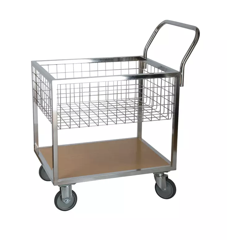 Rengastalo Hyllyvaunu RT 335/LK Kromattu Lankakorilla – Kotimainen, 100 kg, 10v Takuu - Hyllyvaunut - 93354125 - 1