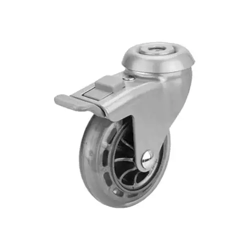 JarrupyÃ¶rÃ¤ 75 mm KÃ¤Ã¤ntyvÃ¤ M10 KiinnityksellÃ¤ â€“ PU, 55 kg - Kuljetuspyörät ja kalustepyörät - S07509006 - 2