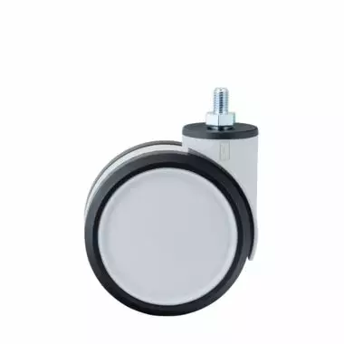 KaksoispyÃ¶rÃ¤ 100 mm KÃ¤Ã¤ntyvÃ¤ M12 Elastinen â€“ Kantavuus 100 kg - Kuljetuspyörät ja kalustepyörät - G10060257 - 2