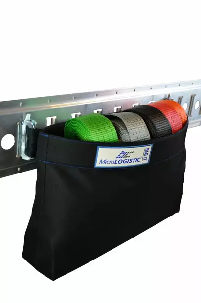 Kuormaliinojen säilytyslaukku Kiinnitys kuorma-auton kiskoon - Kuormansidontatuotteet - 00000258 - 2