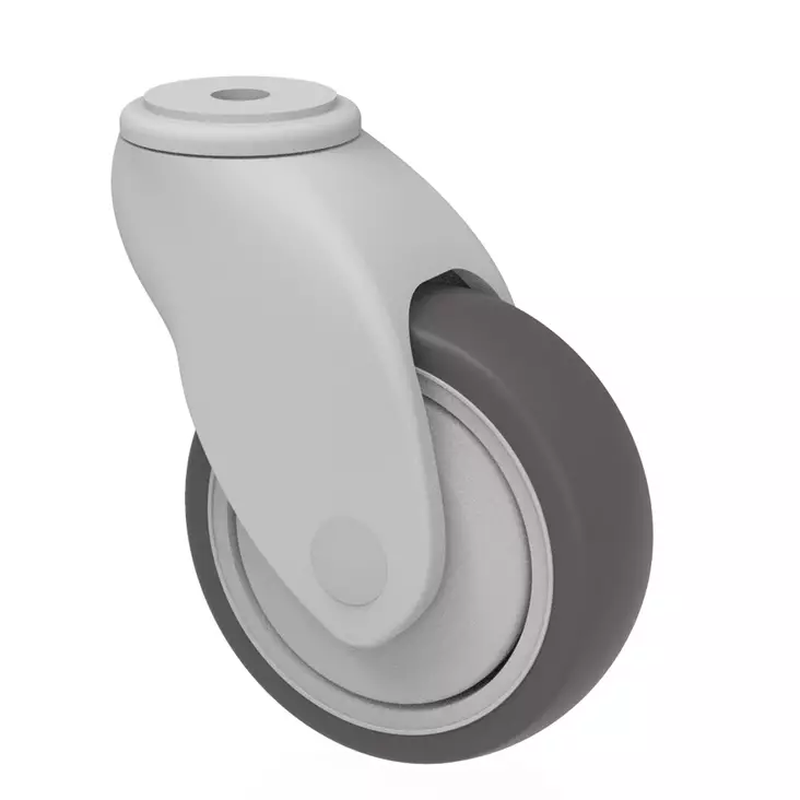 KÃ¤Ã¤ntÃ¶pyÃ¶rÃ¤ Colson Vivax 100 mm KeskireikÃ¤ â€“ TPE, Kuulalaakeri, 80 kg - Kuljetuspyörät ja kalustepyörät - 00000138 - 1