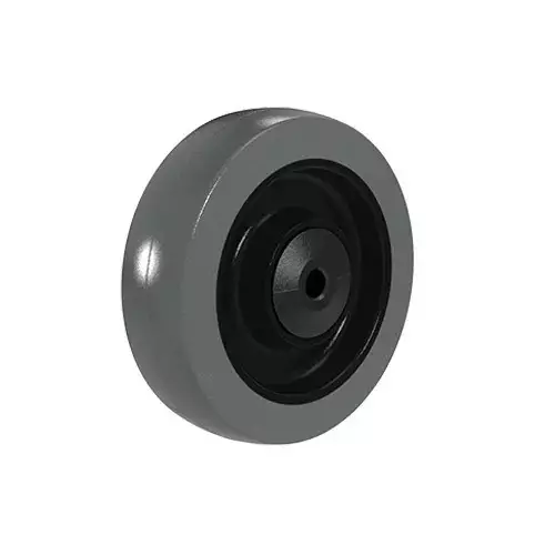 Swede-Wheel Irtopyörä 125 mm Elastinen Kumi | Harmaa | Kuulalaakeri | 225 kg - Kuljetuspyörät ja kalustepyörät - s12500258 - 1