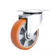 160 mm elastinen PUTeollisuuspyörä 160 mm laippakiinnityksellä – Elastinen PU, 350 kg-pyörä laipalla, 350 kg - - - 1