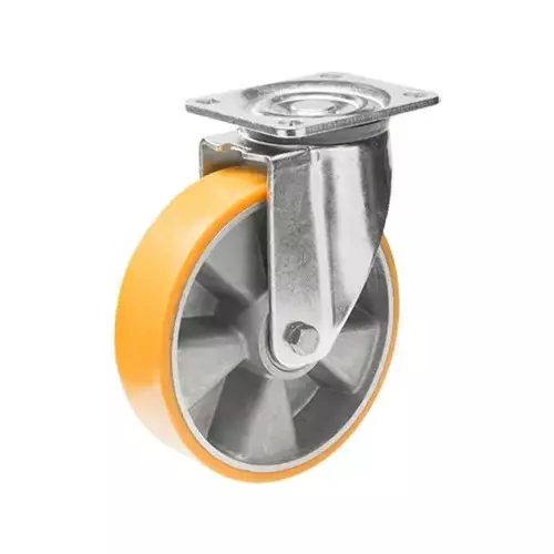 150 mm PU-pyÃ¶rÃ¤ laippa 550 kg - Kuljetuspyörät ja kalustepyörät - 150mm-pu-laippa - 1