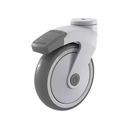 Kalustepyörä Swede-Wheel Stockholm 125 mm Keskireiällä – 100 kg - Kuljetuspyörät ja kalustepyörät - 125mm-stockholm - 2