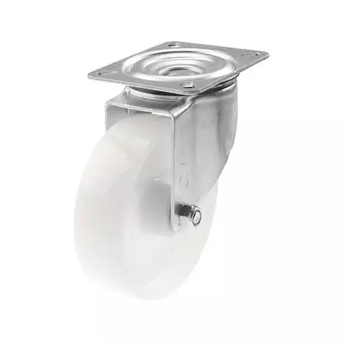 NylonpyÃ¶rÃ¤ 160 mm laippakiinnityksellÃ¤ â€“ Kantavuus 350 kg - Kuljetuspyörät ja kalustepyörät - 160mm-nylon - 1