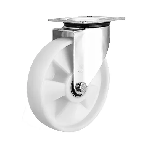Teollisuuspyörä 200 mm Nylon laippakiinnityksellä – Kantavuus 350 kg - Kuljetuspyörät ja kalustepyörät - 200mm-nylon - 1
