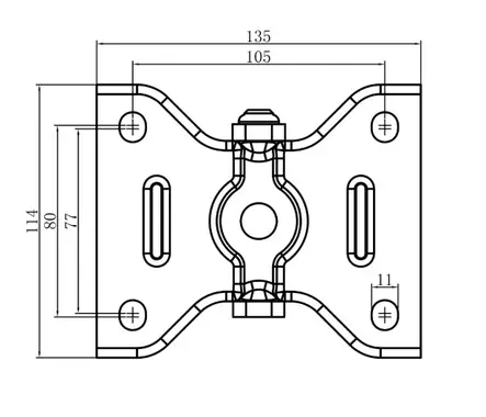 Kiintopyörä 125 mm – Swede-Wheel elastinen kumipyörä alumiinivanteella (270 kg) - Kuljetuspyörät ja kalustepyörät - 5B12680932GZ-ALU - 2